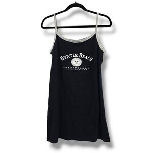Sherry's Myrtle Beach Tank Dress Sleeveless Mini‎ Sun Graphic Cotton Large